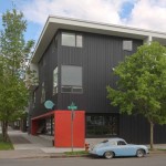 North building from the corner of SE 28th Place and Gladstone Street || construction: DEFORM | design: LLOYD RUSSELL, AIA | photo: KMC